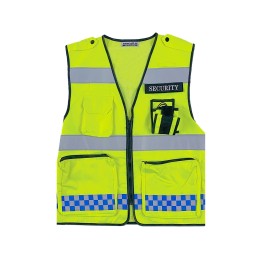Design Security Reflective Safety Vest Custom Zipper Multi-pocket Reflective Strip Vest Adjustable Size Breathable Comfortable  Blue and white reflective lattice design shopping mall parking lot  SKVT037 Design Security Reflective Safety Vest Custom Zipper Multi-pocket Reflective Strip Vest Adjustable Size Breathable Comfortable  Blue and white reflective lattice design shopping mall parking lot  SKVT037